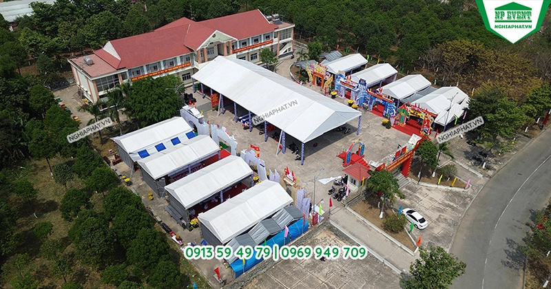 Nhà bạt không gian cho sự kiện ngoài trời quy mô lớn