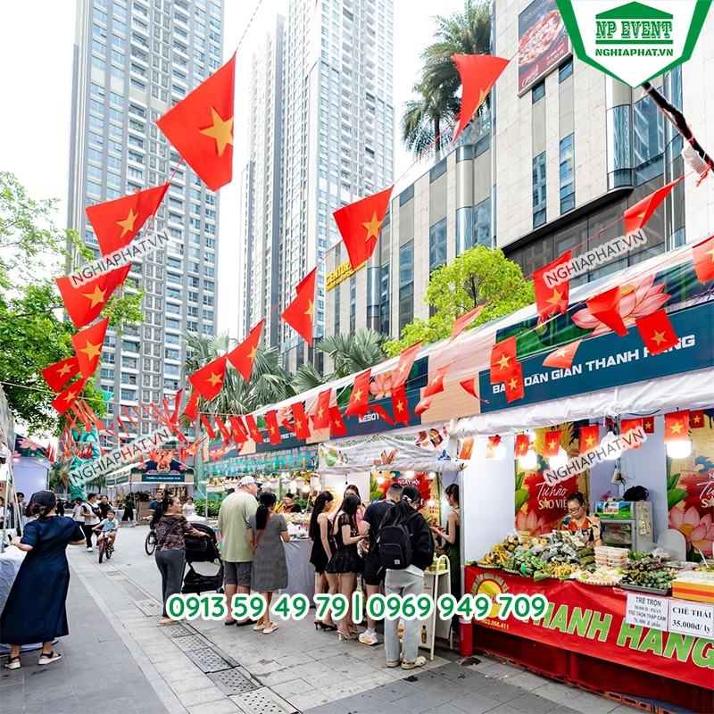 Nhà bạt không gian 20x40 cho hội chợ