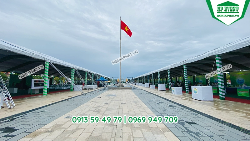 Mẫu nhà bạt không gian cho chương trình ngoài trời