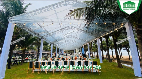 sản xuất nhà bạt trong suốt