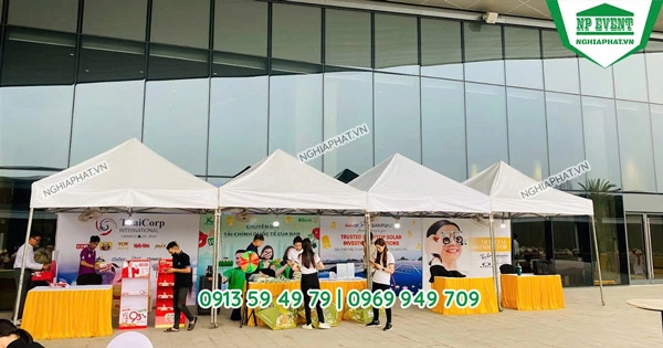 Lều xếp di động cam kết chất lượng tại Nghĩa Phát