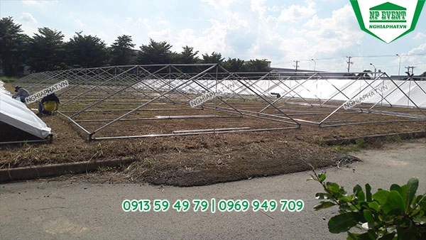Sản xuất nhà bạt ống tròn tại Nghĩa Phát